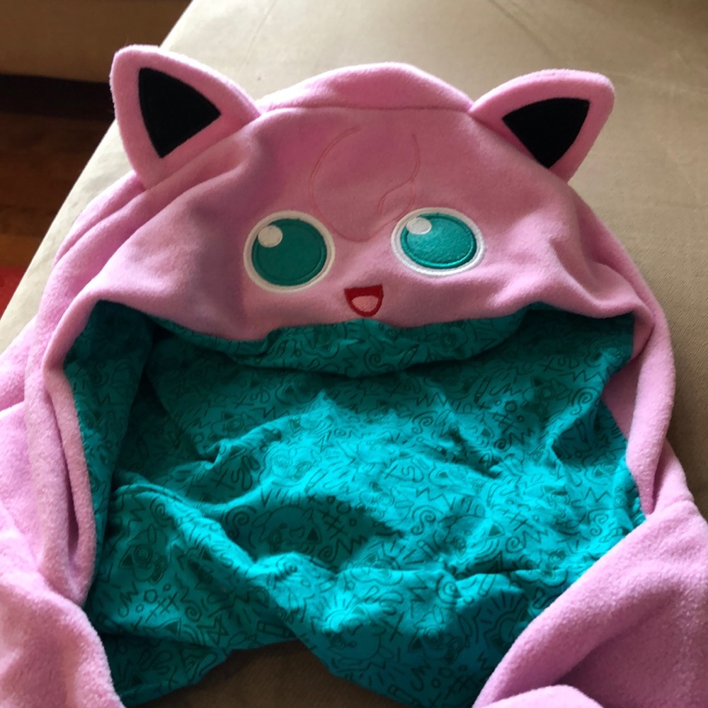 Pokemon Jiggly Puff hooded infinity scarf